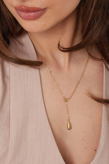 necklace with drop charm