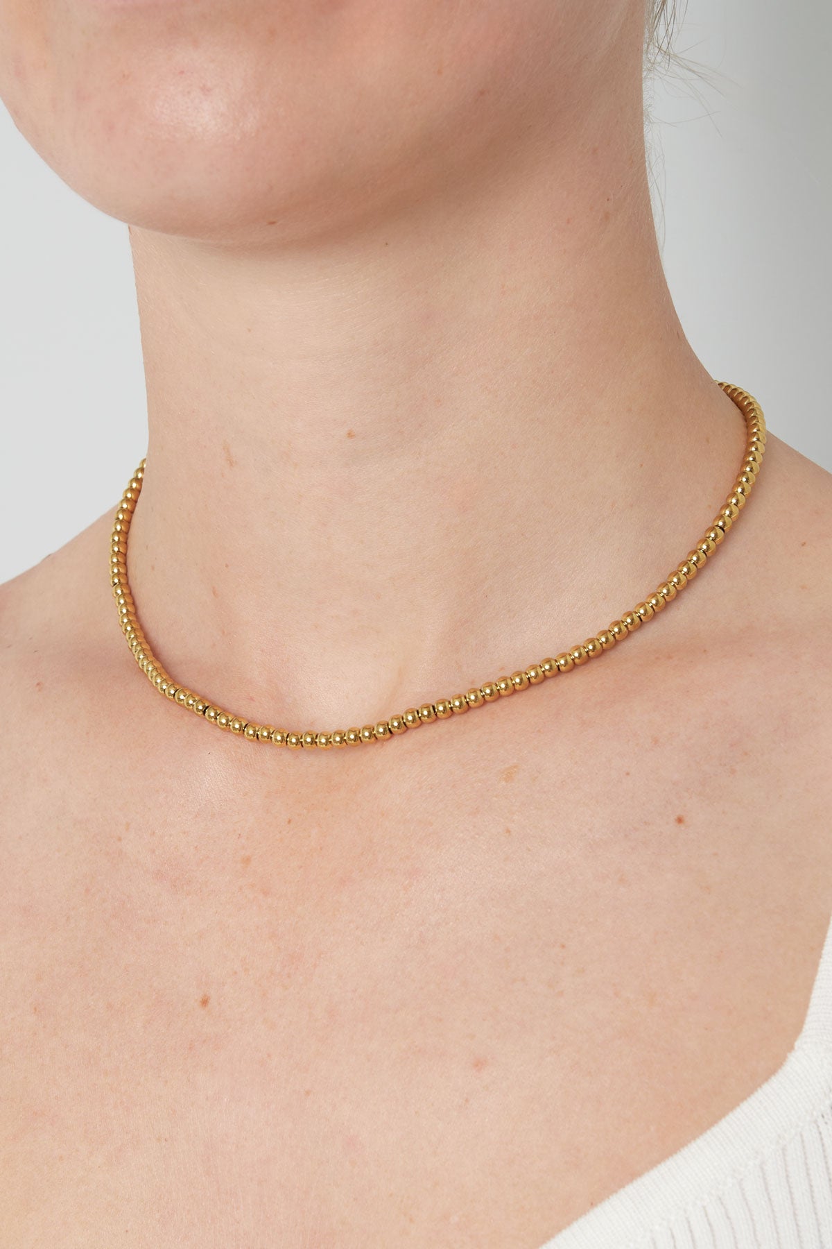 Classic Beads Necklace -5mm