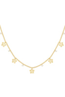 gleaming flower necklace