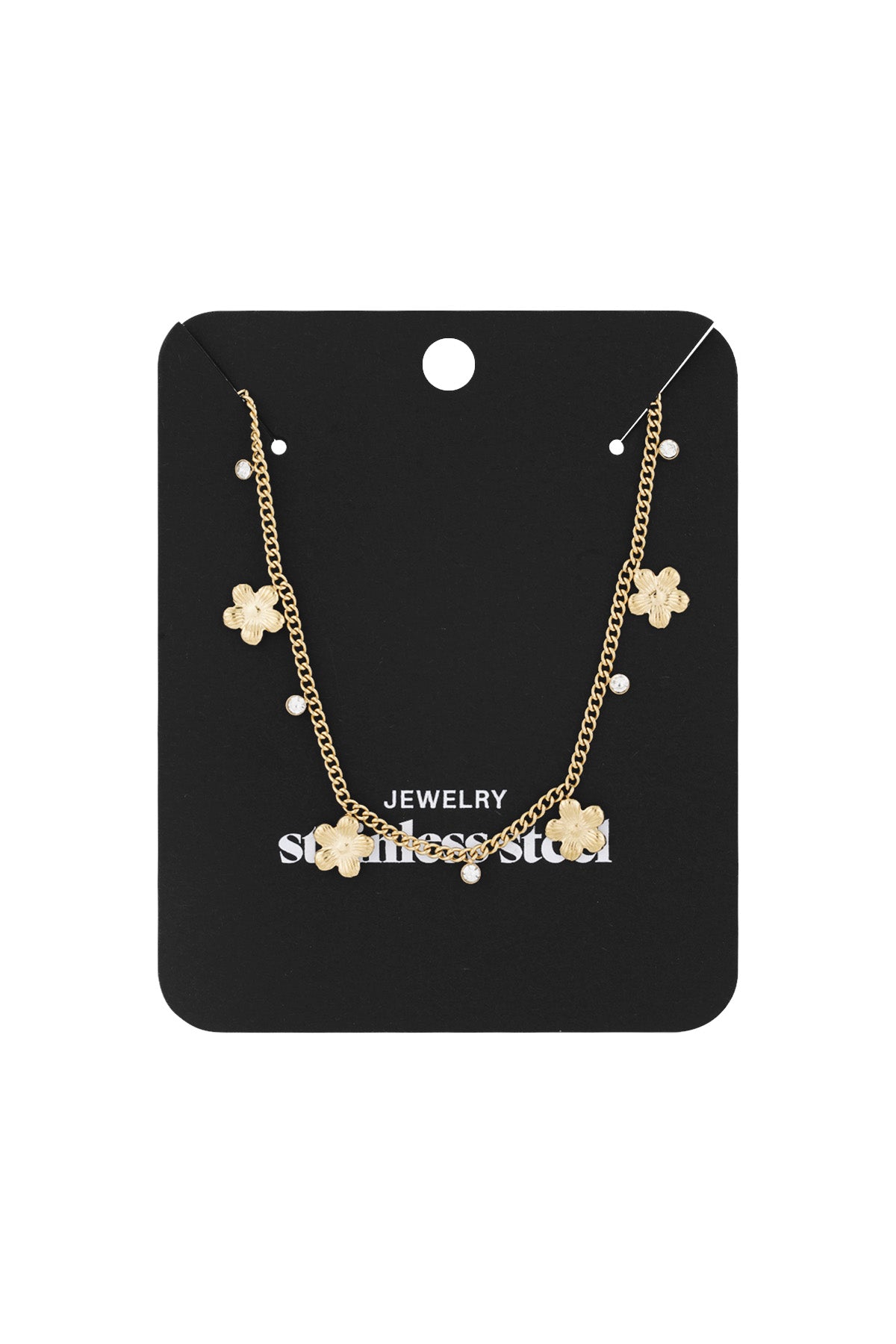 gleaming flower necklace